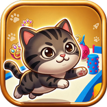 Kitty Obstacle Run:Offline cat