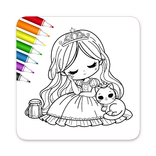 Princess & Doll Coloring Game