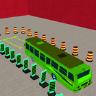 Bus parking 3d game driving 3d icon
