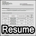 Easy Resume Maker for fresher & Experienced Format