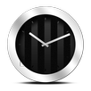 Silver Black Clock Widget APK