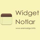 ”Widget Notlar