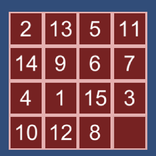 ”Sliding Puzzle : Puzzle 15
