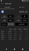 برنامه‌نما Cryptocoin Mining Calculator عکس از صفحه