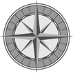 Compass and altitude icon