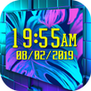 Neon Clock Wallpaper - Led Digital Clock APK