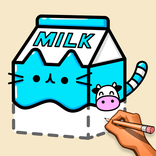 Cara menggambar makanan lucu
