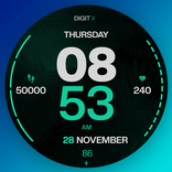 ”Poppy Thick Digital Watch Face